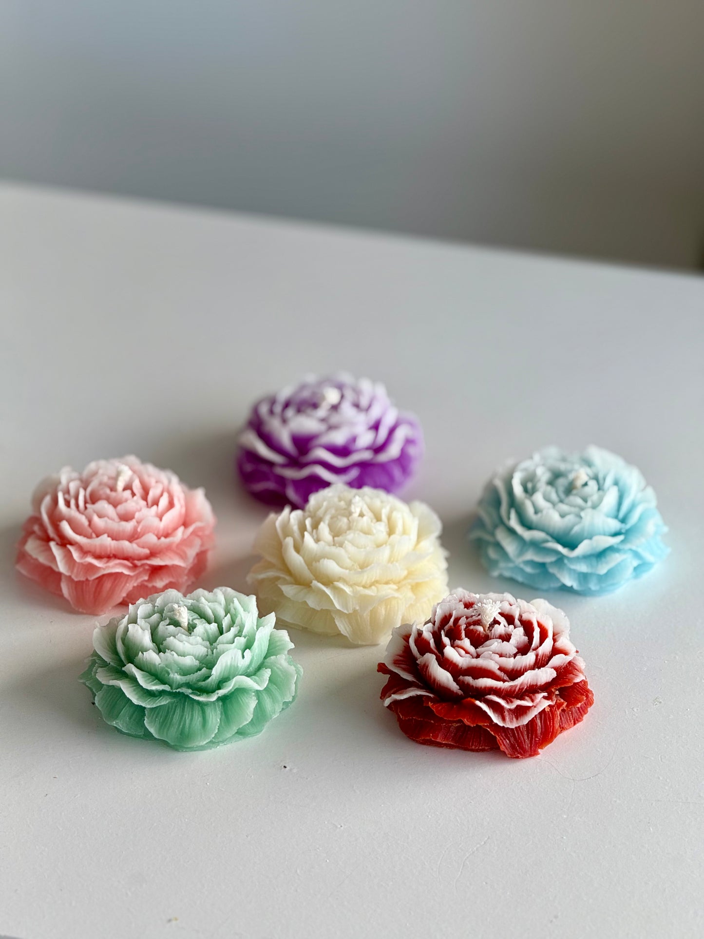 Peony Flower Candle