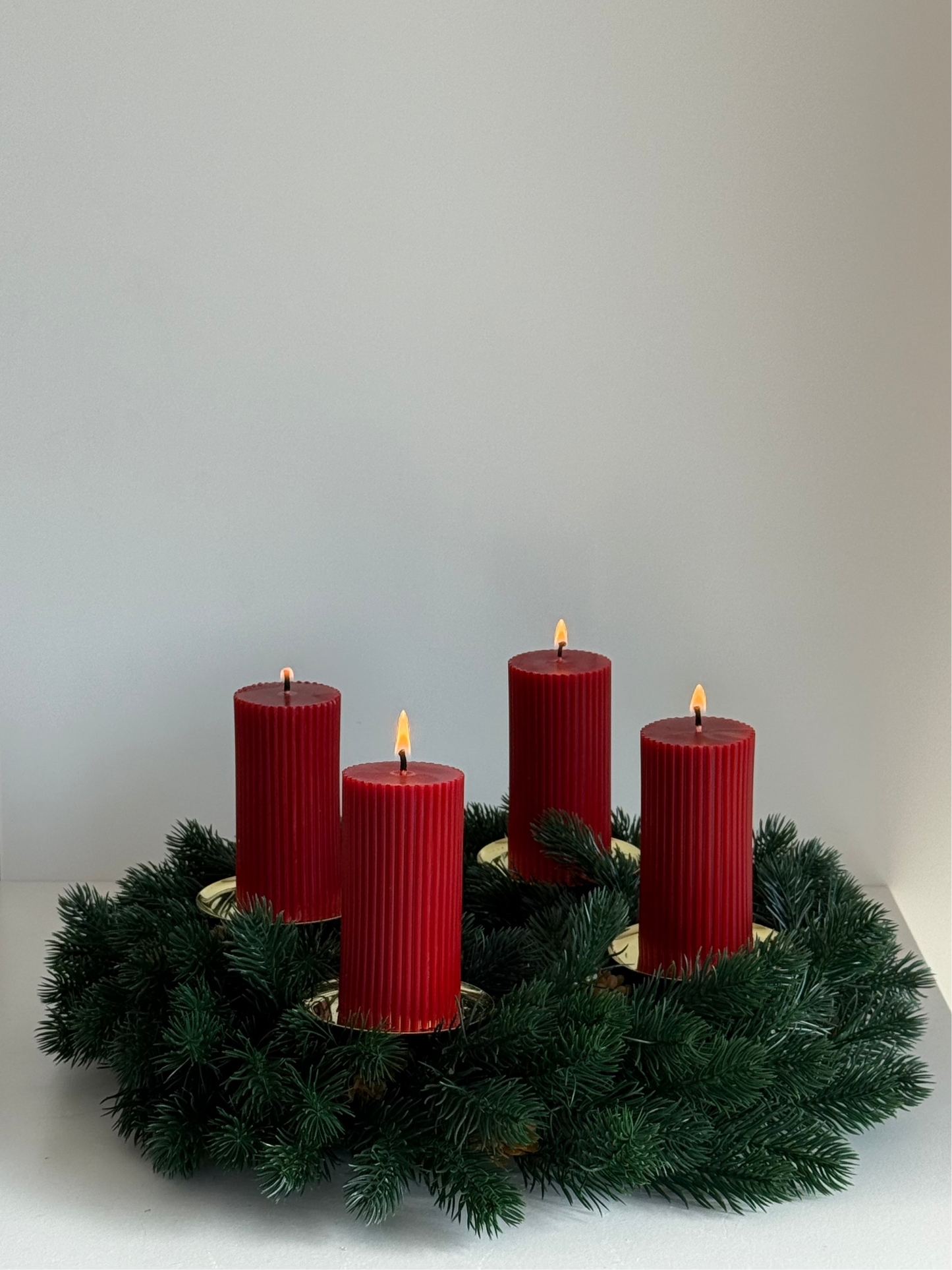 Rot Adventskranz Kerzen
