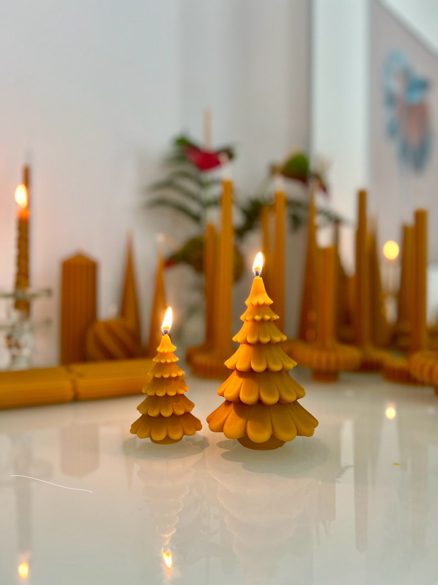 Kerze WEIHNACHTSBAUM Original Bienenwachs