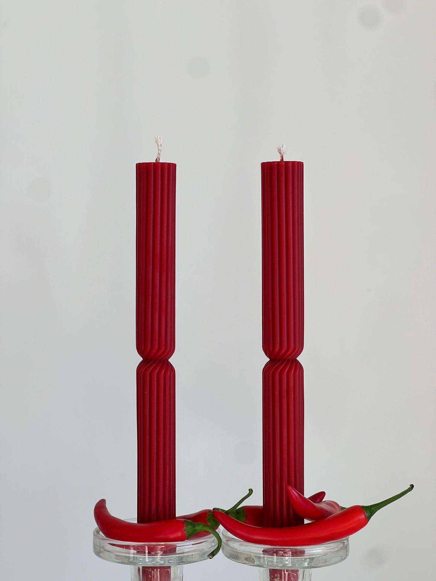 Candle ATHENS Red (2x or 4x Set)
