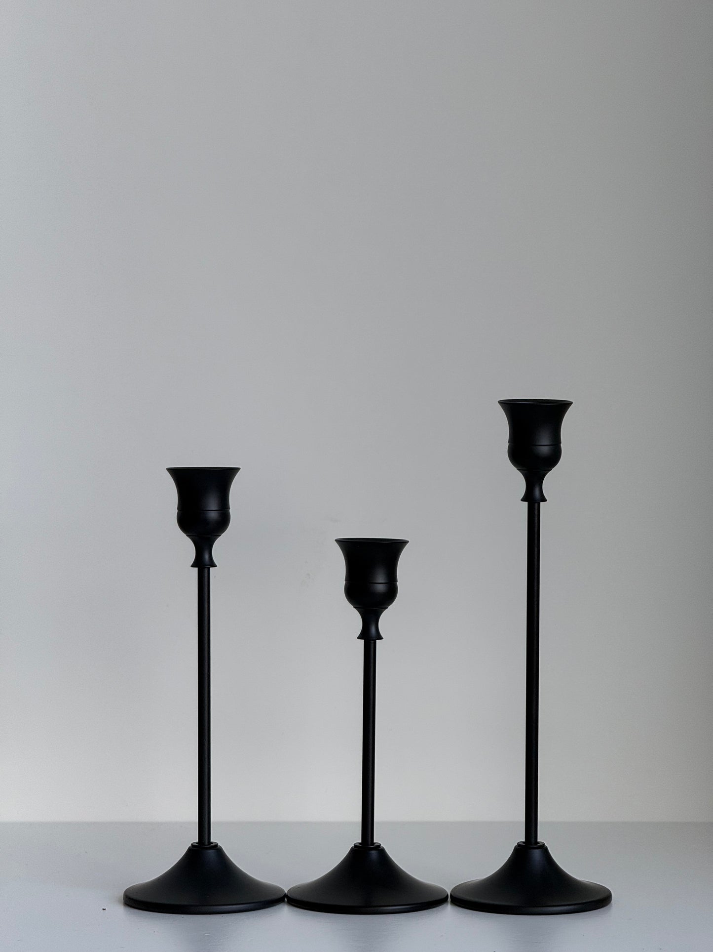 Klassischer Kerzenhalter Schwarz