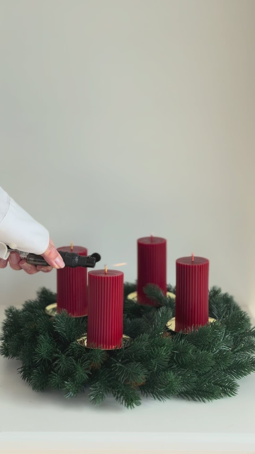 Adventskranz Kerzen für Weinachten
