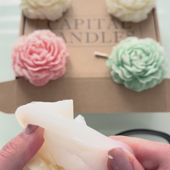 Peony Flower Candle (Pfingstrosen-Kerze)